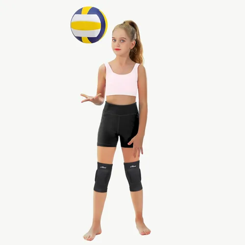 Miniatura 4 de MIVEI Rodilleras de voleibol para mujeres y niñas, alta absorción de golpes, suave EVA rodillera protectora para fútbol, baile, yoga, motociclista