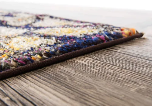 Miniatura 8 de Unique Loom Vita Collection - Alfombra tradicional saturada de medallones florales saturados sobre teñidos, 2 pies 2 pulgadas x 3 pies, azul Azul