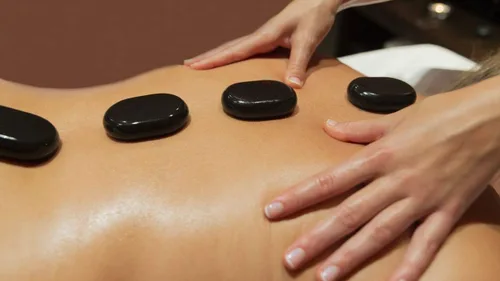 Miniatura 7 de Juego de 16 piedras de masaje caliente grandes, piedras naturales de lava para aliviar el dolor de SPA 8868