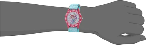 Miniatura 5 de Disney Princess Time Teacher - Reloj analógico de cuarzo y nailon para niños Azul Patchwork