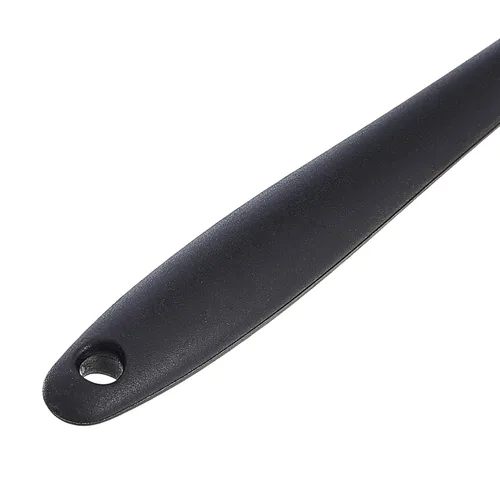 Miniatura 4 de Amazon Basics Juego de espátulas rectangulares antiadherentes de silicona resistentes al calor, 2 espátulas pequeñas y 2 grandes, color negro