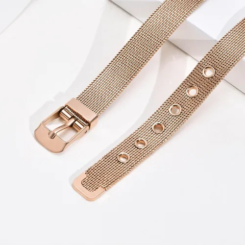 Miniatura 5 de Pulseras personalizadas de alerta médica para hombres, mujeres y niños, grabado gratuito, malla de acero inoxidable ajustable, pulsera
