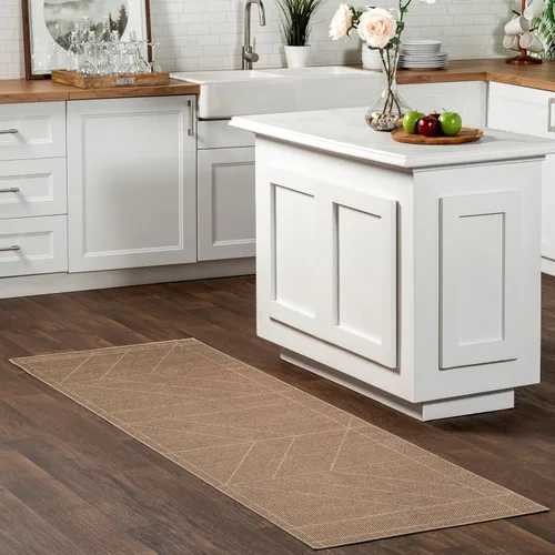 Miniatura 30 de nuLOOM Kasie Natural - Alfombra de 5 x 8 pies, lavable a máquina, antideslizante, para sala de estar, dormitorio, habitación de los niños, 2-Natural