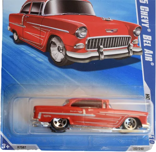 Miniatura 2 de Hot Wheels 2010 Subasta caliente 4/10 [rojo] '55 Chevy Bel Air 162/240