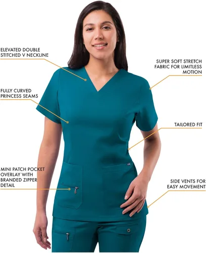 Miniatura 3 de Adar Pro - Ropa quirúrgica para mujer, con cuello en V elevado