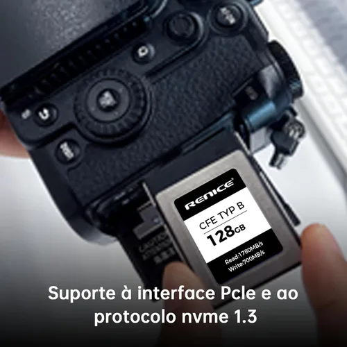 Miniatura 6 de RENICE Tarjeta de memoria CFexpress tipo B de 128 GB, lectura de hasta 1780 MB/s, grabación de video HD RAW 6K, para fotógrafos, videógrafos