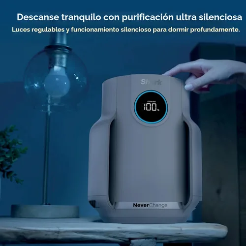 Miniatura 9 de Purificador de aire Shark para el hogar, NeverChange Compact Pro, para dormitorio, habitación infantil, oficina en casa, dormitorio universitario