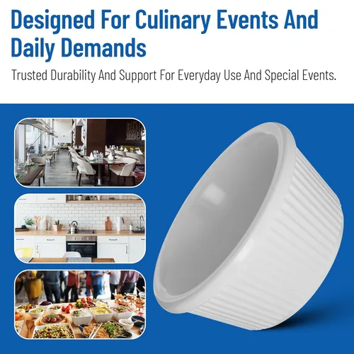 Miniatura 7 de Carlisle FoodService Products Tazón de plástico para salsa Ramekin para el hogar y el restaurante, plástico, 4 onzas, color negro