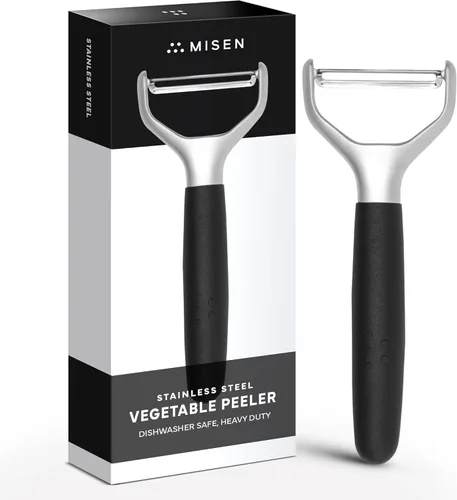 Misen Pelador de verduras de acero inoxidable, apto para lavavajillas, fácil de usar con papas, repollo, zanahorias y más, herramienta de cocina de