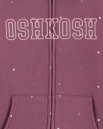 Miniatura 2 de Sudadera OshKosh B'Gosh para niña con capucha y cremallera, con logotipo