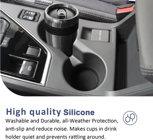 Miniatura 7 de Auovo Insertos para Portavasos Compatibles con Accesorios Subaru Crosstrek 2024 2025 2026 Impreza Accesorios para Auto Almohadillas de Portavasos
