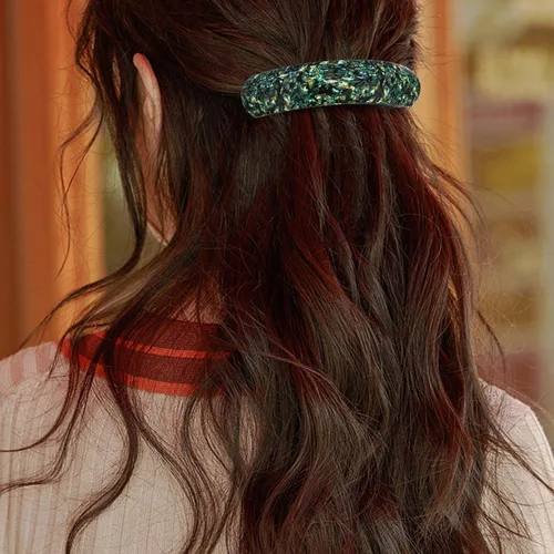 Miniatura 5 de HYFEEL Pasadores de pelo grandes para mujer, cabello fino y grueso, pinzas para el cabello francés, pinzas para cola de caballo, accesorios Negro