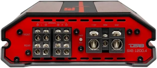 Miniatura 7 de DS18 SXE-1200.4/RD Amplificador de coche estéreo de rango completo clase A/B 4 canales 60x4 RMS @4 OHM 1200 vatios - Amplificador potente y compacto