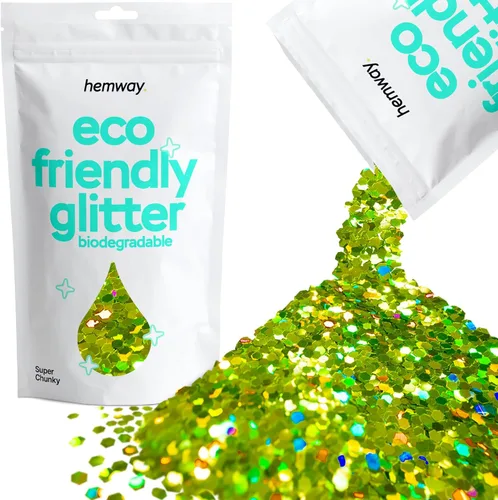 Miniatura 77 de Purpurina biodegradable, holográfica plateada, 3.5 onzas, respetuosa con el medio ambiente, extra gruesa, bioecológica, vegana para festivales
