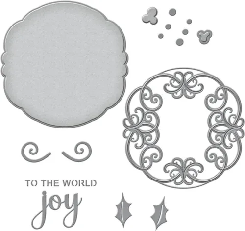 Miniatura 4 de Troqueles de metal de Navidad al mundo para hacer tarjetas, plantillas de corte para álbumes de recortes, álbum de fotos, papel decorativo
