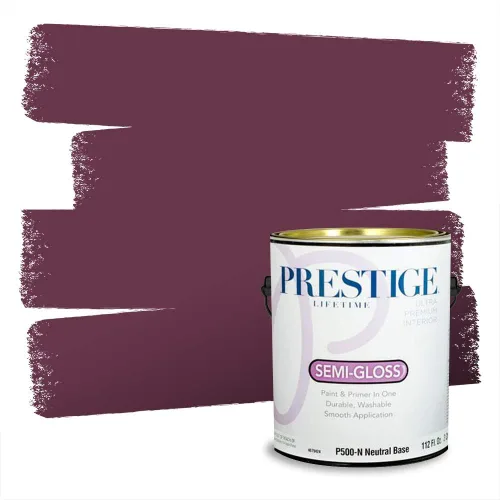 Miniatura 11 de Prestige Paints Pintura exterior e imprimación en uno, 1 galón, plano, coincidencia comparable de Valspar* Amber Rose*