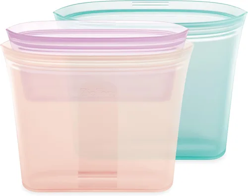 Miniatura 60 de Zip Top - Contenedores reutilizables de silicón 100 % platino