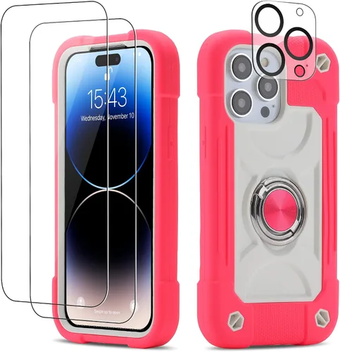 Miniatura 22 de Funda para iPhone Se3/iPhone Se2, iPhone 6/6S, iPhone 7/iPhone 8 de 4.7 pulgadas con soporte de anillo, con 2 protectores de pantalla resistentes