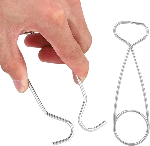 Miniatura 3 de Esparcidor de boca de pescado, 2 unidades de acero inoxidable para boca de pez, equipo de pesca, gancho para colgar botellas, para campamento al