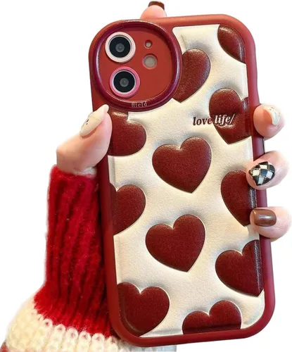 Miniatura 22 de Compatible con iPhone 15 Plus, Funda de Dibujos Animados, Funda Kawaii de Oso Lindo de Silicona 3D con Correa, TPU Suave, Protectora y a Prueba