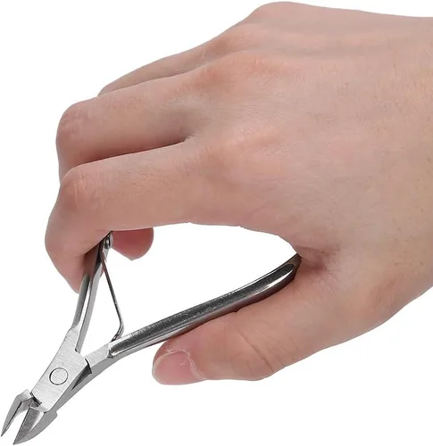 Miniatura 6 de Dioche Cortador de cutículas, cortador de cutículas, pinzas de cutícula, de acero inoxidable, para piel muerta, tijeras para pedicura, manicura