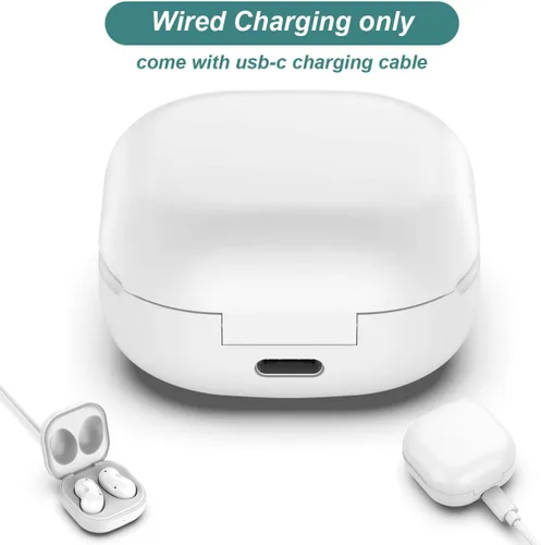 Miniatura 3 de Kissmart - Funda de carga para auriculares Galaxy Buds Live SM-R180 (blanco) Funda de cargador de repuesto para Samsung Galaxy Buds Live