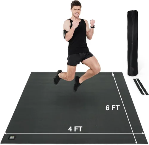 WF Athletic Supply Premium Grandes Esterillas de Piso para Ejercicio, 7 MM de Espesor, Esterillas de Entrenamiento para Gimnasio en Casa, Gruesas,