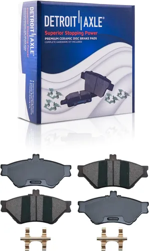 Miniatura 124 de Detroit Axle - Pastillas de Freno Delantero para Mercedes- Benz C230 C250 C300 SLK250, Pastillas de Freno Cerámica w/Reemplazo de Hardware