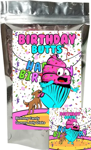 Miniatura 11 de Zombie Butts - Discos de gelatina con sabor a fruta de manzana verde, divertido y único regalo de broma de dulces de Halloween para cumpleaños