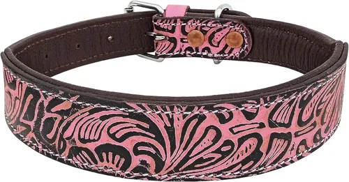 Miniatura 2 de Affilare Collar de perro de cuero estilo occidental resistente acolchado para cachorros y perros grandes 10AB134-XS