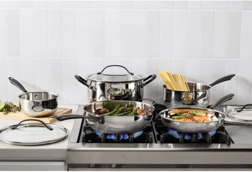 Miniatura 2 de Cuisinart RADIANT PRO - Juego de utensilios de cocina de acero inoxidable con acabado de titanio cepillado (11 piezas)