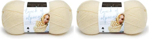 Miniatura 22 de Lion Brand Yarn (1 madeja) Hilo Touch of Alpaca, Carmesí