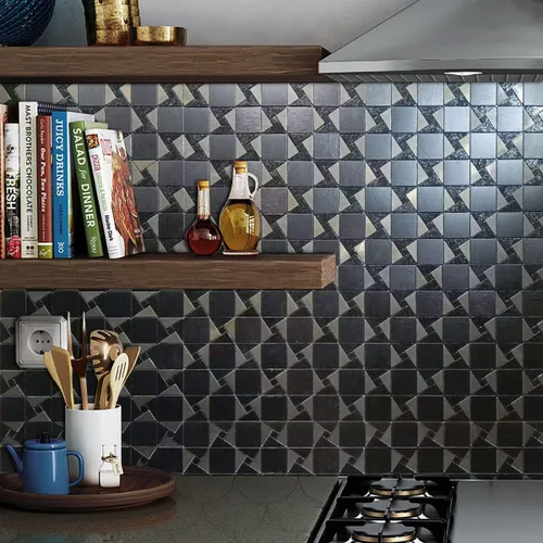 Miniatura 6 de Azulejo autoadhesivo contra salpicaduras de 10 hojas para cocina, azulejos autoadhesivos, pegar en tocadores de baño, chimenea, mesa de lavandería