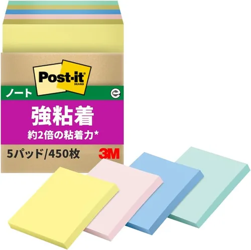 Miniatura 10 de Post-it 6561SS-NE Sticky Notes, Strong Adhesive, Neon Color, 3.0 x 2.0 inches (75 x 50 mm), 90 Sheets x 10 Packs B.neon