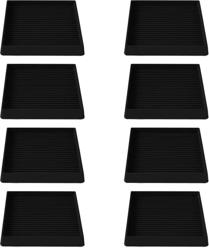 Miniatura 15 de Copas cuadradas de goma para muebles de 3 x 3, almohadillas antideslizantes para muebles, tapones de cama con agarre, protegen cualquier suelo