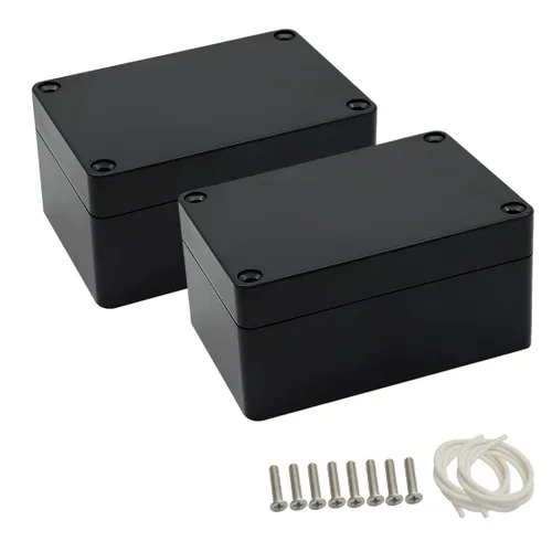 Miniatura 16 de LeMotech Caja de conexiones eléctricas de plástico ABS Caja de proyectos IP65 impermeable Caja de derivación universal para electrónicas Negro 2.48x