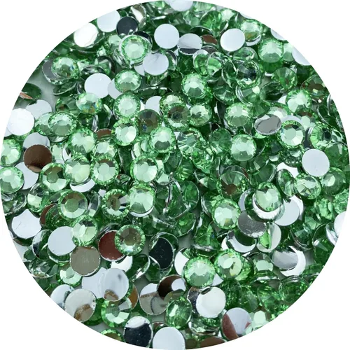 Miniatura 13 de 3000 diamantes de imitación de resina de 0.197 in con parte trasera plana redonda negra para manualidades, diamantes de imitación brillantes