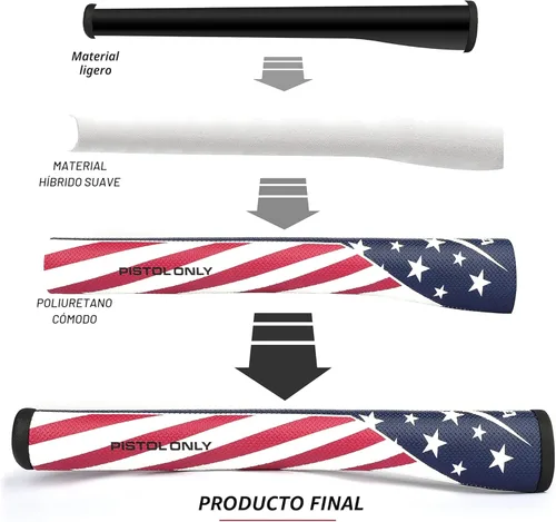 Miniatura 5 de CHAMPKEY USA Pistol Golf Putter Grip Comfortable Polyurethane and Lightweight Putter Grips