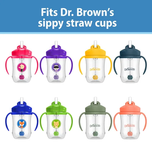 Miniatura 3 de Kit de Reemplazo de Pajita para la Primera Taza de Bebé de Dr. Brown's con Una Pajita y Un Cepillo de Limpieza, Libre de BPA