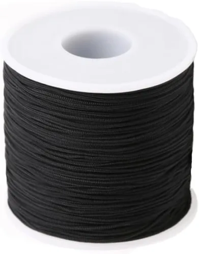 Miniatura 24 de Cordón de nailon de 0.020 in, hilo de ajuste para nudos chinos, collares, joyería, macramé, cuentas, pulseras de 150 yardas (azul)