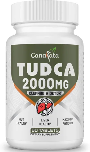TUDCA - Suplementos hepáticos de 2000 mg – Sales biliares fuertes que apoyan la desintoxicación y limpieza del hígado – Fórmula de salud del hígado
