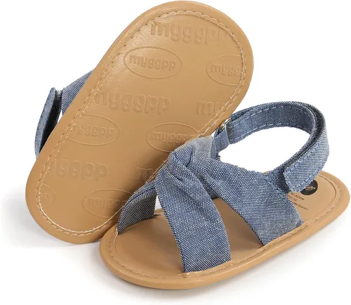 Miniatura 26 de Sandalias de verano para bebés, niñas y niños, unisex, antideslizantes, suela suave, transpirable, para primeros pasos, zapatos de playa al aire