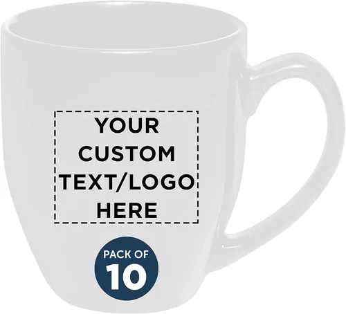 Miniatura 8 de DISCOUNT PROMOS Juego de 10 tazas de café grandes de 16 onzas, paquete a granel, perfectas para té, espresso, capuchino, cacao caliente, color verde