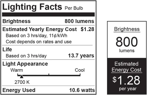 Miniatura 3 de Feit Electric Bombilla LED A19, interruptor IntelliBulb equivalente a 65 W, base media E26, 800 lúmenes, 2700 K, blanco suave, OM60/3DIMCA/LEDI