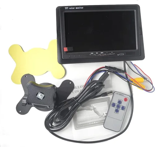 Miniatura 3 de Padarsey Monitor LCD TFT con retroiluminación LED de 7 pulgadas para cámaras de visión trasera de automóvil, DVD de automóvil, cámara de vigilancia