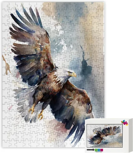 Miniatura 2 de Rompecabezas de animales de 1000 piezas, rompecabezas de águila para adultos, 20 x 28.8 pulgadas, rompecabezas único, difícil y desafío