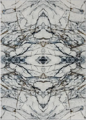 Miniatura 3 de LUXE WEAVERS Alfombra de área azul abstracta con efecto mármol 2x7