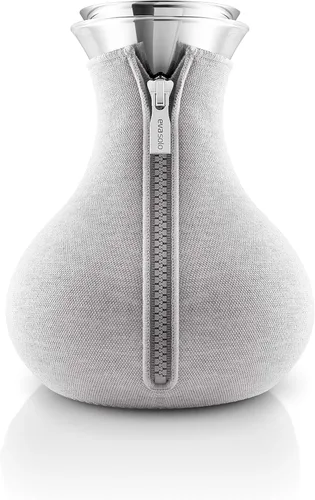 Eva Solo | Tetera 1.0l | Vidrio de borosilicato sin goteo con cubierta aislante de neopreno | Diseño, funcionalidad y calidad daneses | Gris claro