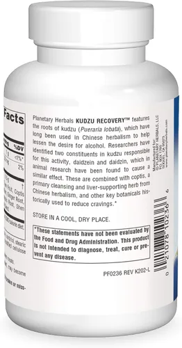 Miniatura 2 de Planetary Herbals Kudzu Recovery 750 mg Anti-Alcohol y Apoyo Hígado - 120 Tabletas