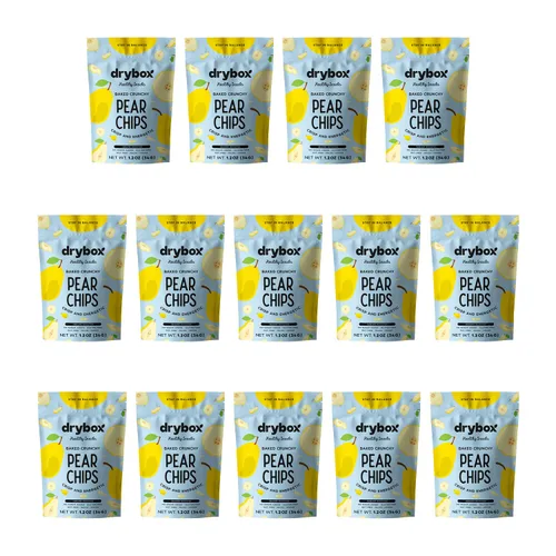 Miniatura 17 de Drybox Chips de manzana seca sin azúcar añadido, paquete de 3 patatas fritas de manzana, paquetes de aperitivos de manzana en rodajas al horno